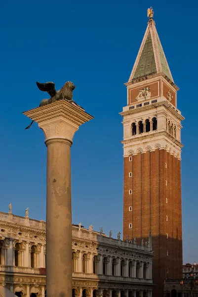 Bell tower of the Basilica of San Marco, Venice — Stock Photo, Image