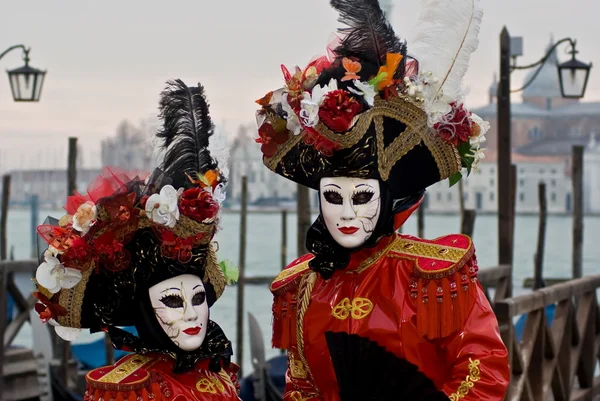 Маски, Венеціанський карнавал — стокове фото