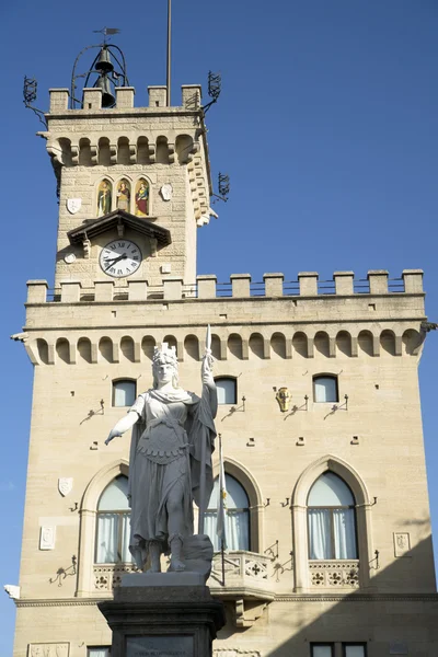 A szabadság a San Marino Köztársaság tér — Stock Fotó