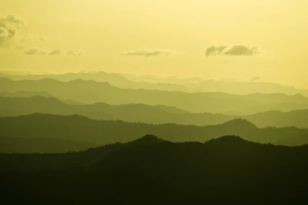 Collines au coucher du soleil en Emilie Romagne Italie — Photo