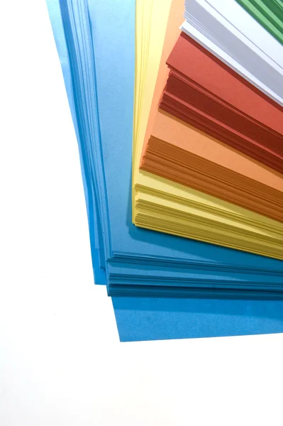 Stiva de hârtie colorată — Fotografie, imagine de stoc