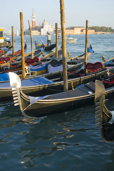 Venedik 'te Gondollar — Stok fotoğraf