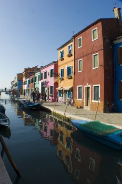 burano İtalya'nın köyü