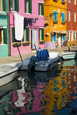 burano İtalya'nın köyü