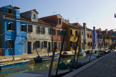 burano İtalya'nın köyü