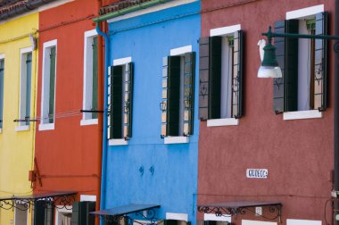 burano İtalya'nın köyü