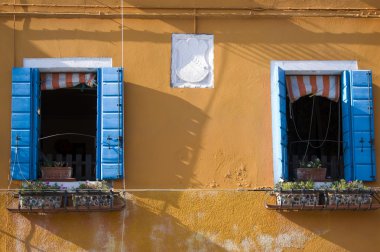 burano İtalya'nın köyü