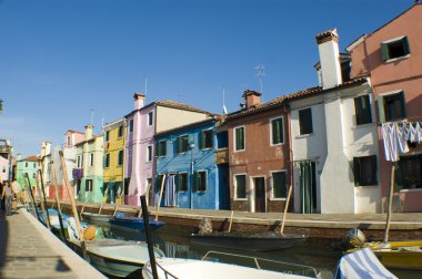 burano İtalya'nın köyü