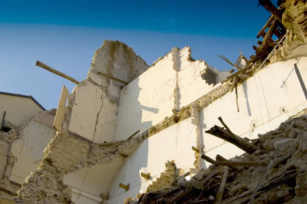 A pusztítás, a földrengés — Stock Fotó