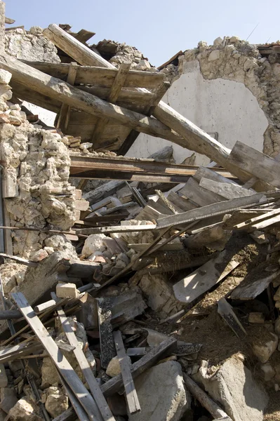 地震造成的破坏 — 图库照片