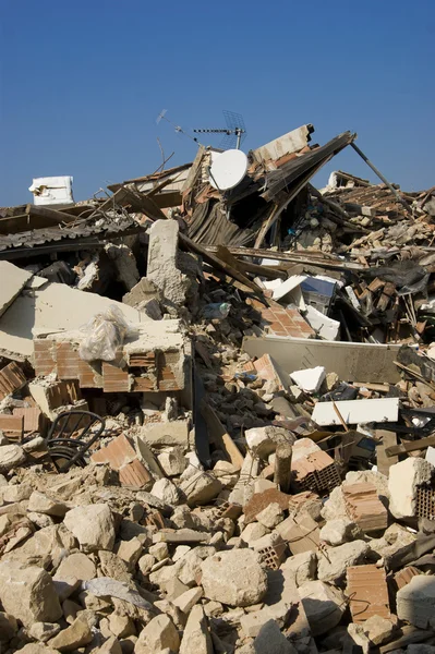 Разрушения, вызванные землетрясением — стоковое фото