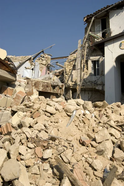 La devastazione del terremoto — Foto Stock