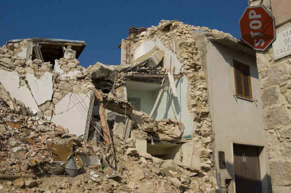 The devastation of the earthquake