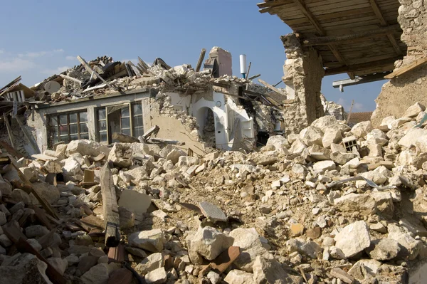 A pusztítás, a földrengés — Stock Fotó