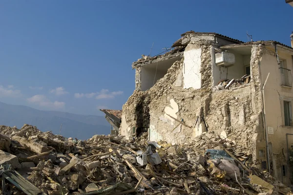 Η καταστροφή του σεισμού — Φωτογραφία Αρχείου