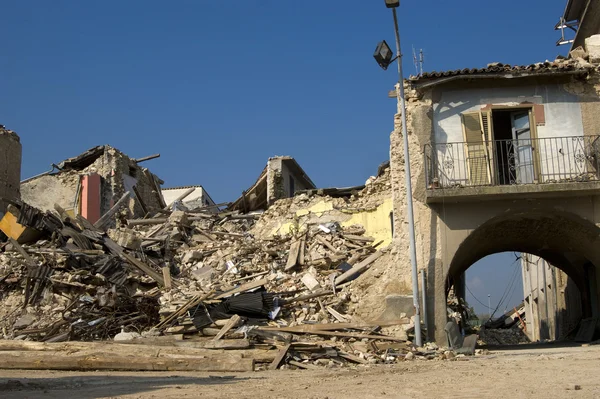 The devastation of the earthquake — Stock Photo, Image