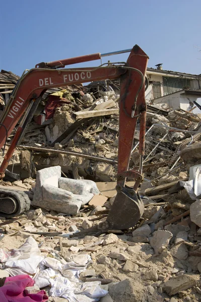 De verwoesting van de aardbeving — Stockfoto
