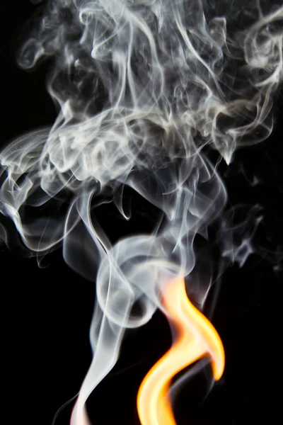 Fire and smoke — Stock Photo, Image