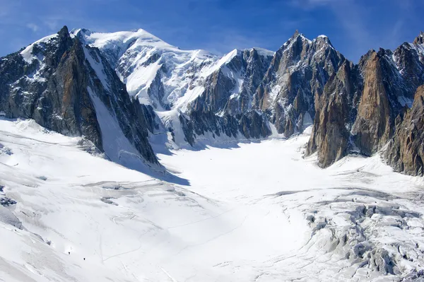 Italské Alpy mont blanc — Stock fotografie zdarma