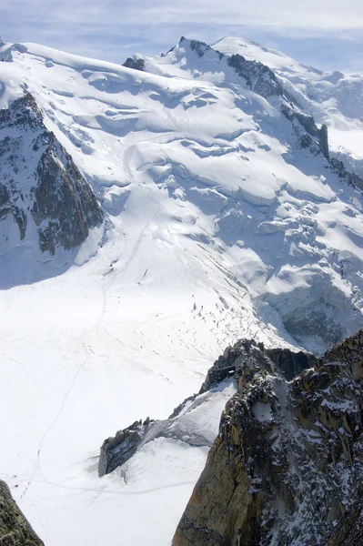 Italské Alpy mont blanc — Stock fotografie
