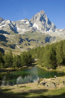 Mavi Göl cervinia, İtalya