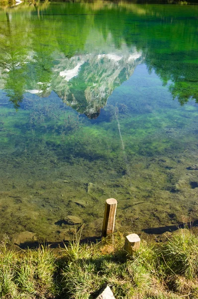 stock image Blue lake Cervinia Italy