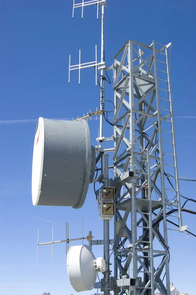 Antenas para comunicação de dados — Fotografia de Stock