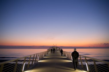 bir lido di camaiore İtalya iskelede