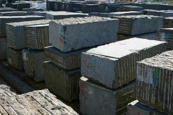 stock image Storage blocks of marble