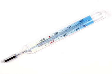 Human temperature thermometer clipart