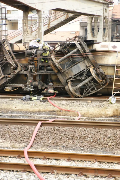 stock image Train accident