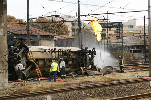 stock image Train accident