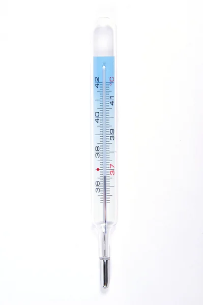 人間の温度の温度計 — ストック写真