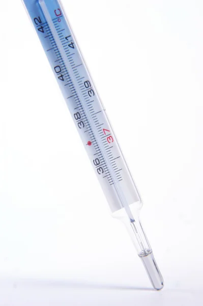 Insan sıcaklık termometre — Stok fotoğraf