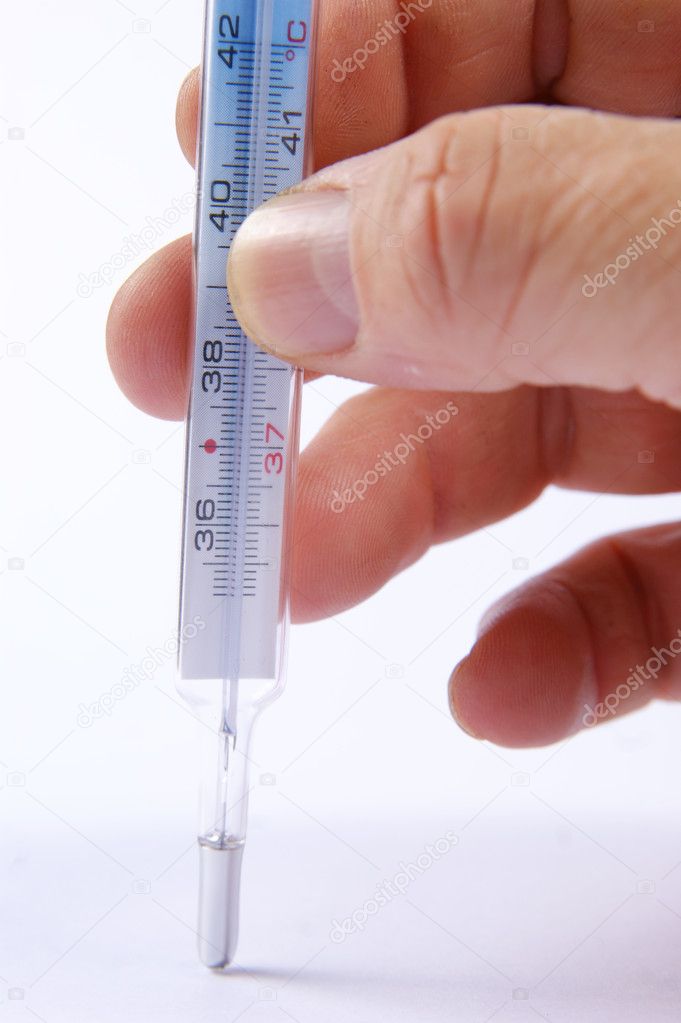 Human temperature thermometer — Stock Photo © Fotografiche 8715918