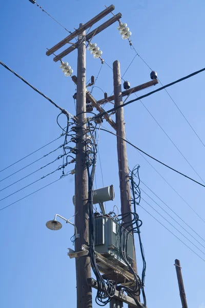 stock image Details of a high-voltage line