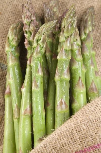 Mazzo di asparagi freschi — Foto Stock