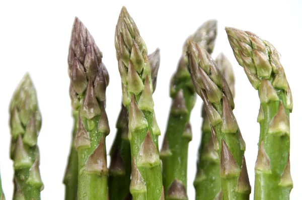 Bunch of fresh asparagus on white background — Stock Photo, Image