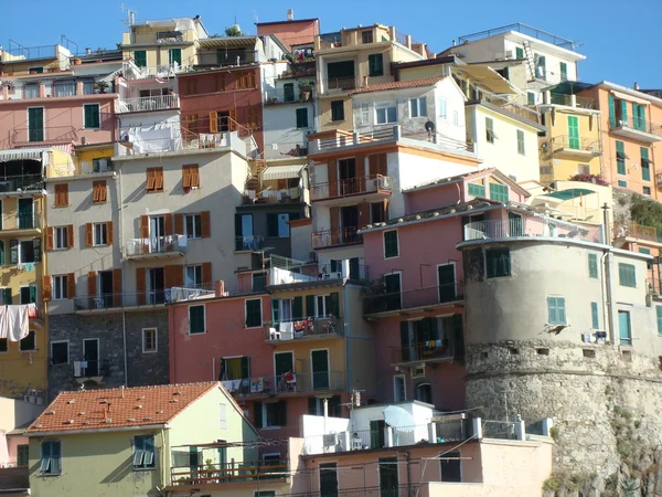 Case sul mare a Camogli — Foto Stock
