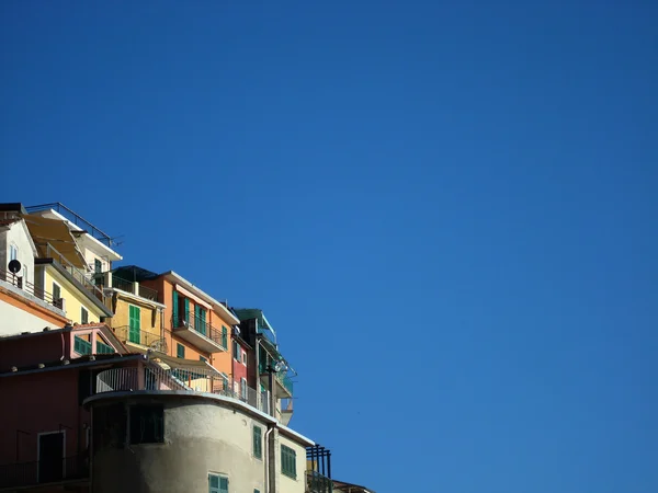 Hus över havet i camogli — Stockfoto