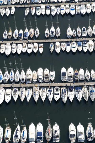 Aerial view of the yacht — Stock Photo, Image