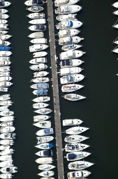 Vista aerea dello yacht — Foto Stock