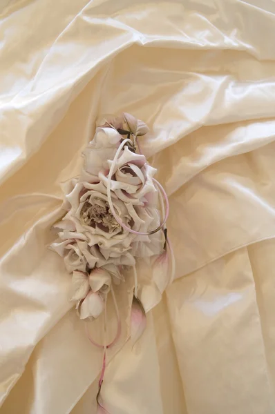 Textil bröllop bakgrund — Stockfoto