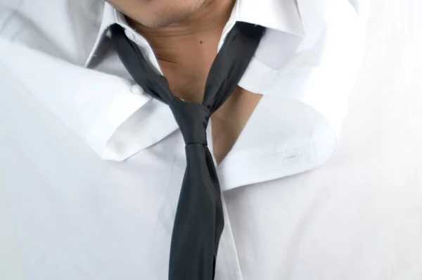 Porträt des jungen Mannes mit Krawatte — Stockfoto