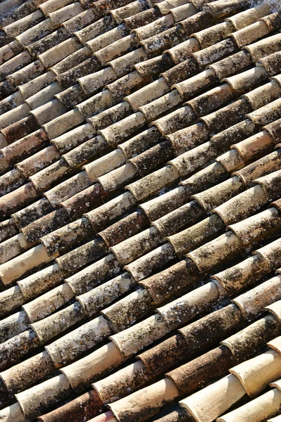 Background of old roof tiles — Stock Photo, Image
