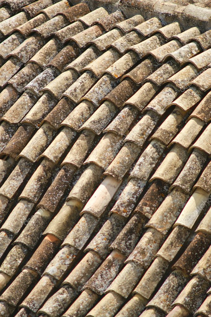 Background of old roof tiles Stock Photo by ©Fotografiche 9213504