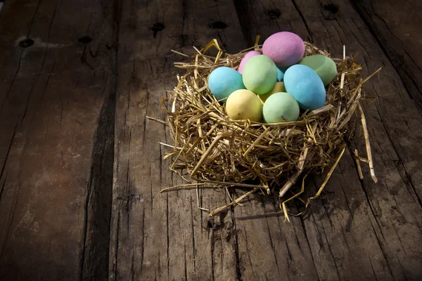 色付きのチョコレートの卵 — ストック写真