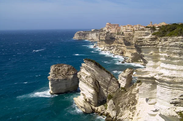 Bonifacio Korsika Sardinien Italien — Stockfoto