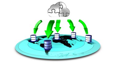 Cloud backup clipart