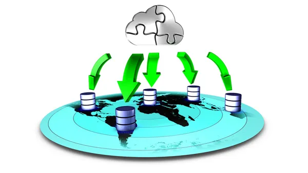 Cloud-Backup — Stockfoto